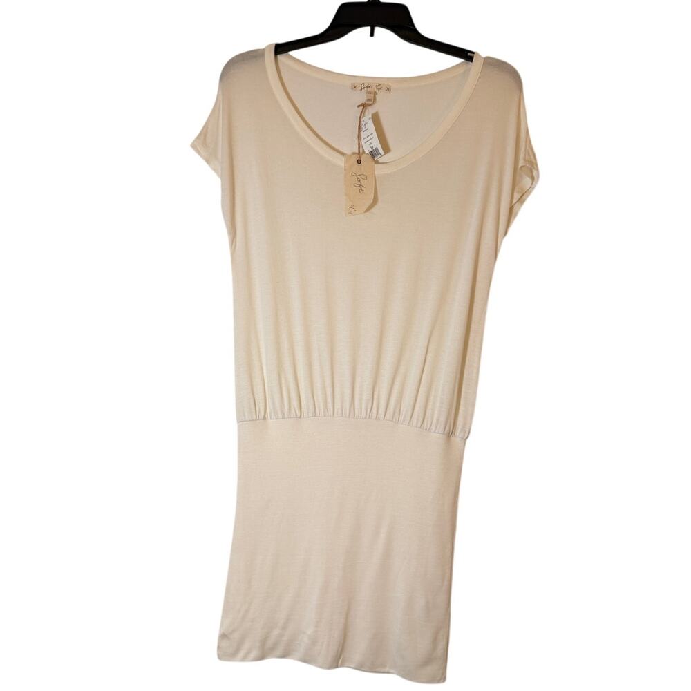 Soft Joie Brixton Dress Women M Porcelain White Blouson T-Shirt Dress NWT
